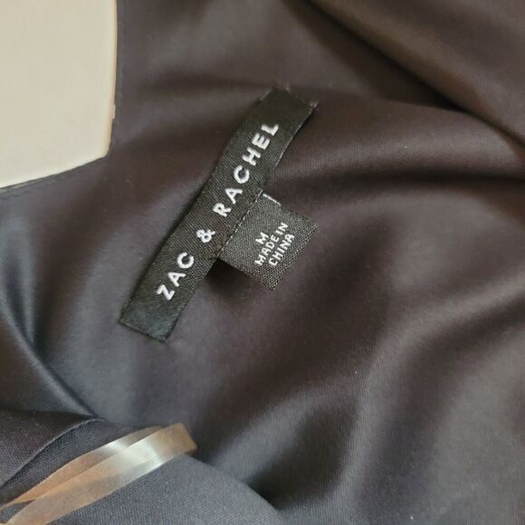 Zac & Rachel Black & White Polka Dot Bell Sleeve Top Size M - Picture 4 of 6